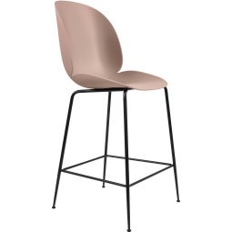 Beetle Chair barkruk 65cm met zwart onderstel sweetpink