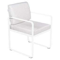 Bellevie Dining Armchair tuinstoel kussen wit Cotton White