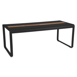 Bellevie tuintafel 196x90 met opbergruimte Liquorice