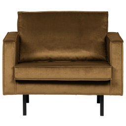 Rodeo Velvet fauteuil honing geel