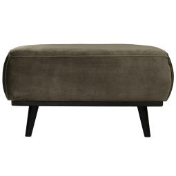 Statement hocker fluweel warm groen