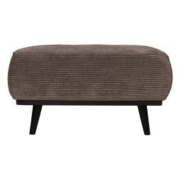 Statement hocker rib taupe