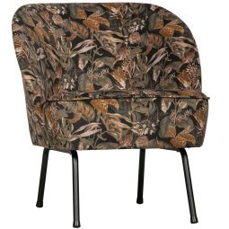 Vogue fauteuil bouquet zwart