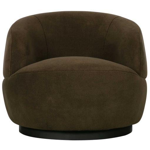 Woolly draaifauteuil schapenvacht groen