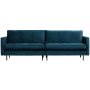 Rodeo Velvet classic bank 3 zits Blauw