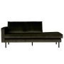 Rodeo Velvet Daybed bank links donker groen