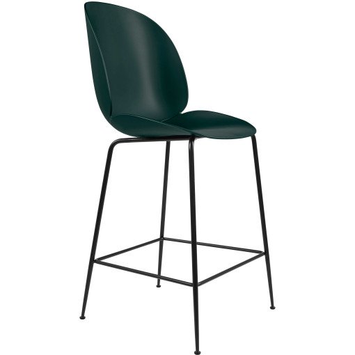 Beetle Chair barkruk 65cm met zwart onderstel groen