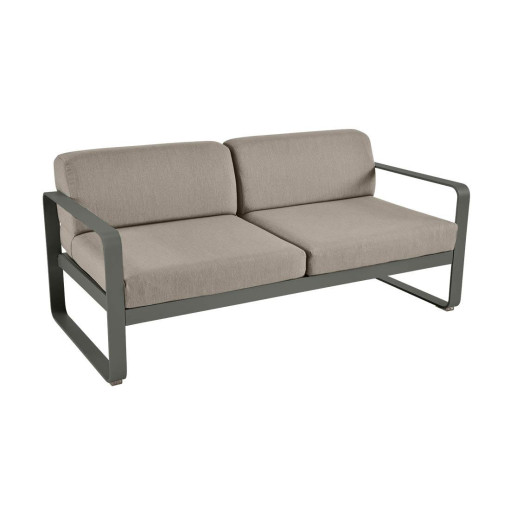 Bellevie 2-zits loungebank kussen grey taupe Rosemary