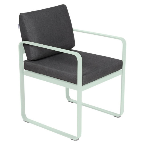 Bellevie Dining Armchair tuinstoel kussen antraciet Ice Mint