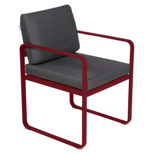 Bellevie Dining Armchair tuinstoel kussen antraciet Chili