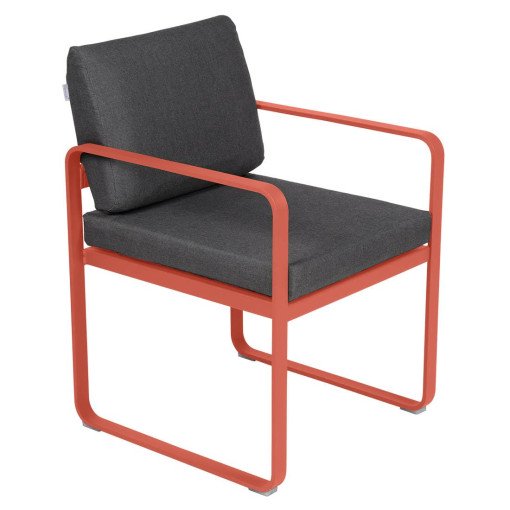 Bellevie Dining Armchair tuinstoel kussen antraciet Capucine