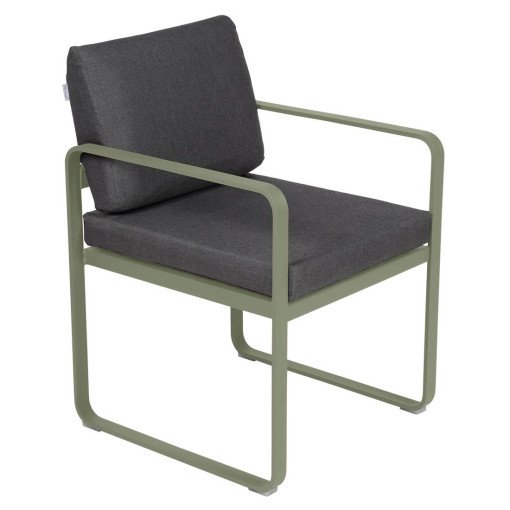 Bellevie Dining Armchair tuinstoel kussen antraciet Cactus