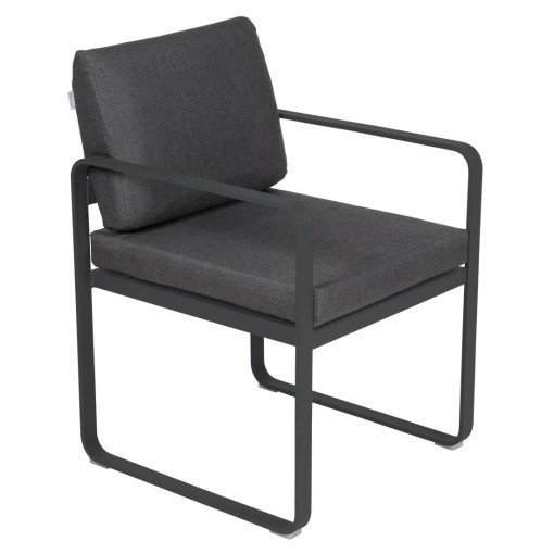 Bellevie Dining Armchair tuinstoel kussen antraciet Anthracite