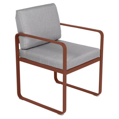 Bellevie Dining Armchair tuinstoel kussen flannelgrijs Red Ochre