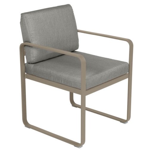 Bellevie Dining Armchair tuinstoel kussen grey taupe Nutmeg