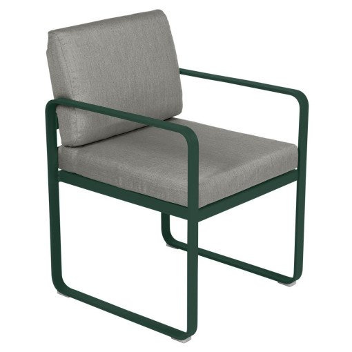 Bellevie Dining Armchair tuinstoel kussen grey taupe Cedar Green