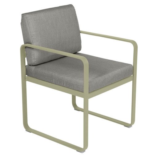 Bellevie Dining Armchair tuinstoel kussen grey taupe Willow Green