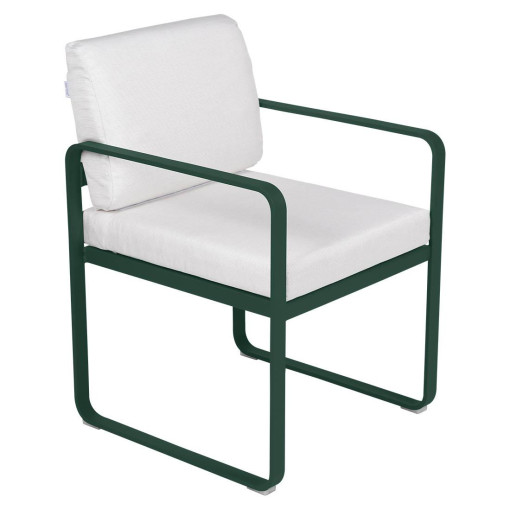 Bellevie Dining Armchair tuinstoel kussen wit Cedar Green