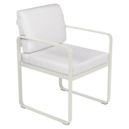 Bellevie Dining Armchair tuinstoel kussen wit Clay Grey