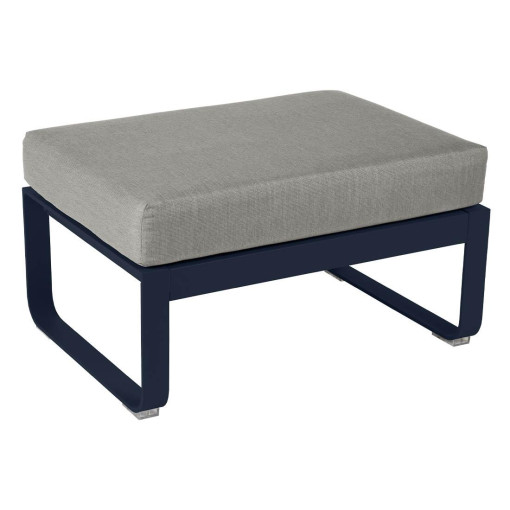 Bellevie hocker kussen grey taupe Deep Blue