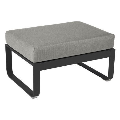 Bellevie hocker kussen grey taupe Anthracite