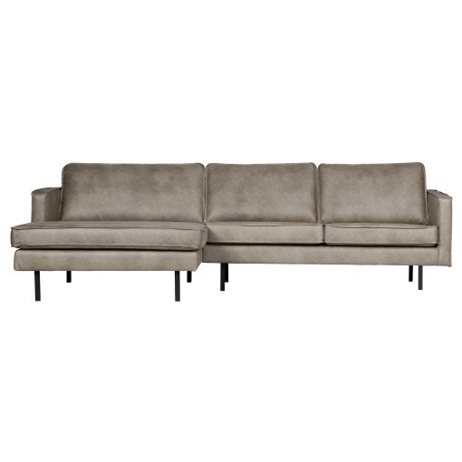 Rodeo 3-zits bank met chaise longue links elephant