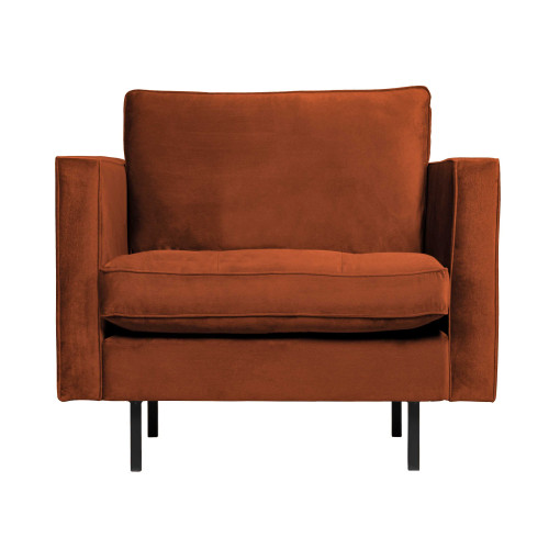 Rodeo Velvet classic fauteuil Roest