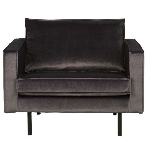 Rodeo Velvet fauteuil antraciet