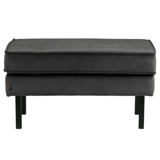 Rodeo velvet hocker antraciet