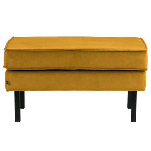 Rodeo velvet hocker ochre