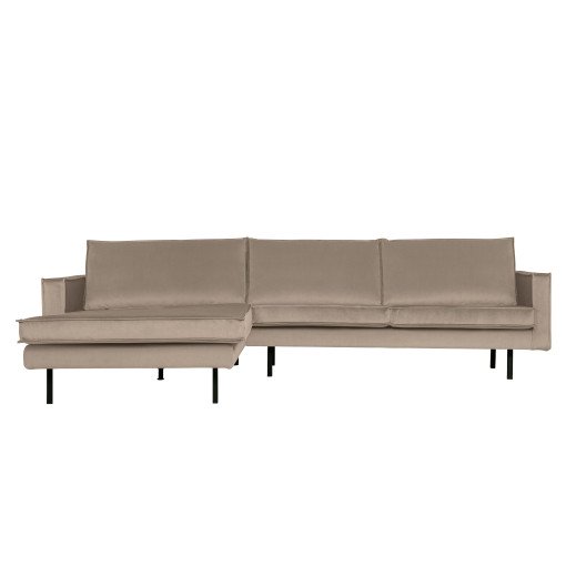 Rodeo Velvet met chaise longue links Khaki