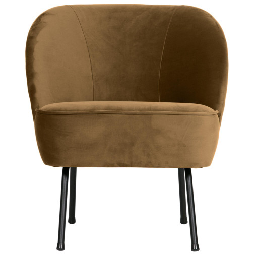 Vogue fauteuil fluweel honing geel