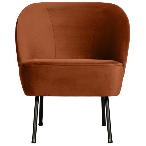 Vogue fauteuil fluweel roest