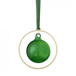 Kitai kerstballen set van 4 duck green