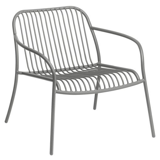 Yua Wire fauteuil Outdoor Granite Grey