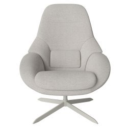 Saga fauteuil tone in tone Grey / Memory White Grey