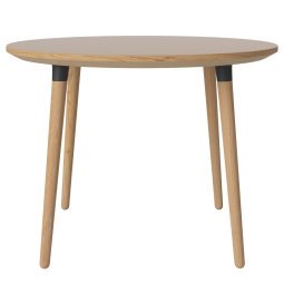 Seed eettafel Ø100 eiken zwart