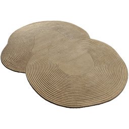 Zen Shaped vloerkleed 180x240 donkerbeige