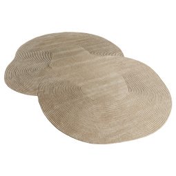 Zen Shaped vloerkleed 250x333 donkerbeige