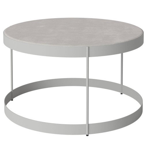 Drum salontafel buiten Ø60 grijs beton