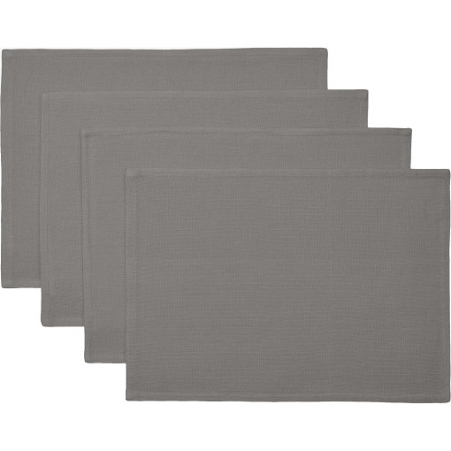 Soft Collection placemat set van 4 donkergrijs