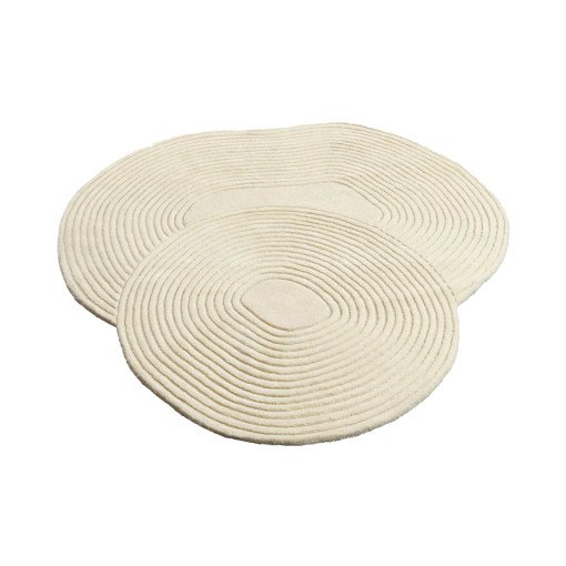 Zen Shaped vloerkleed 140x145 crème