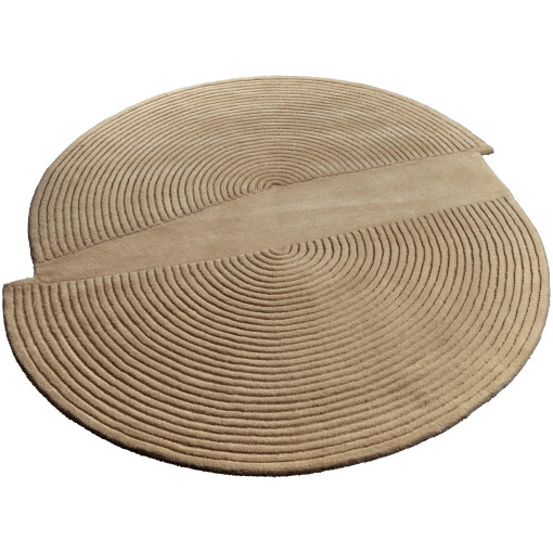 Zen Split vloerkleed 157x180 donkerbeige