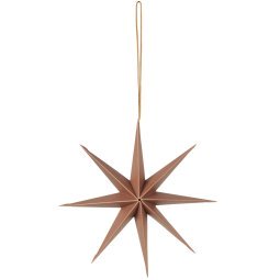 Ster papieren kerst ornament indian tan