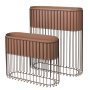 Fenja plantenbak set van 2 rustic brown