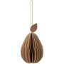 Pear kerst ornament Natural Brown