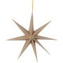 Ster kerstdecoratie natural brown