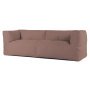 Bryck 3-zits loungebank smooth light brown