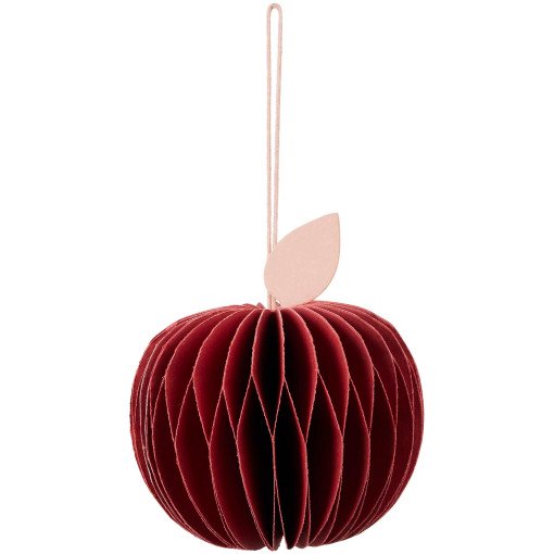 Apple kerst ornament Pompeian Red