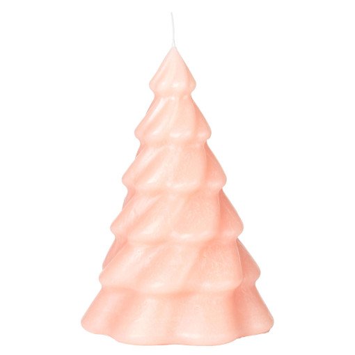 Pinus kerstboom kaars Ø10 dusty peach rose